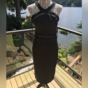 Premier Amour - Pinup Midi Pencil dress with lace waist detail Size 8